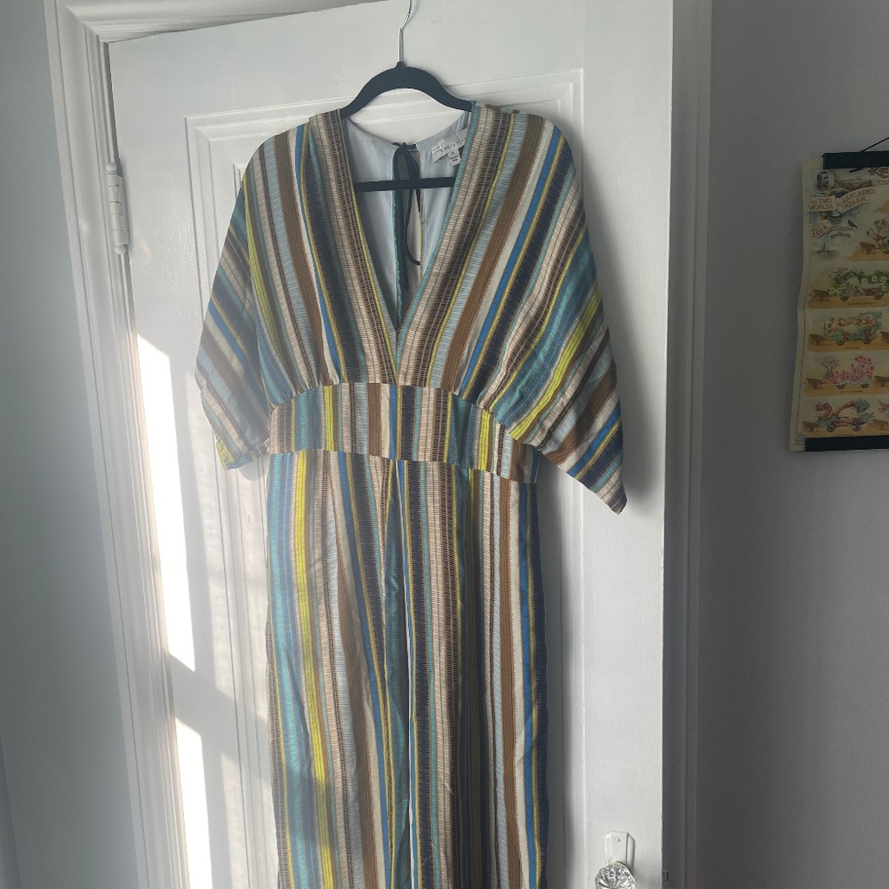 Anthropologie Adeline Rae Striped Jumpsuit